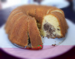 Gef�llter Napfkuchen