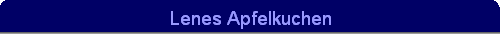 Lenes Apfelkuchen