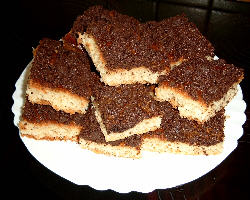 Schwarzer Streuselkuchen